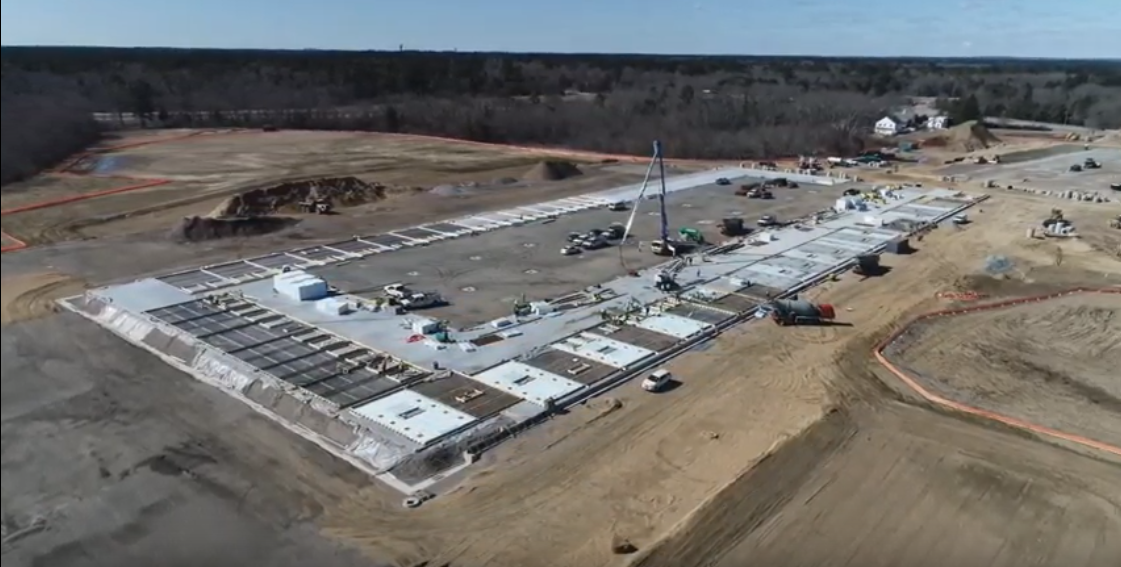 Aerial View of BlueStar Business Park Buildout